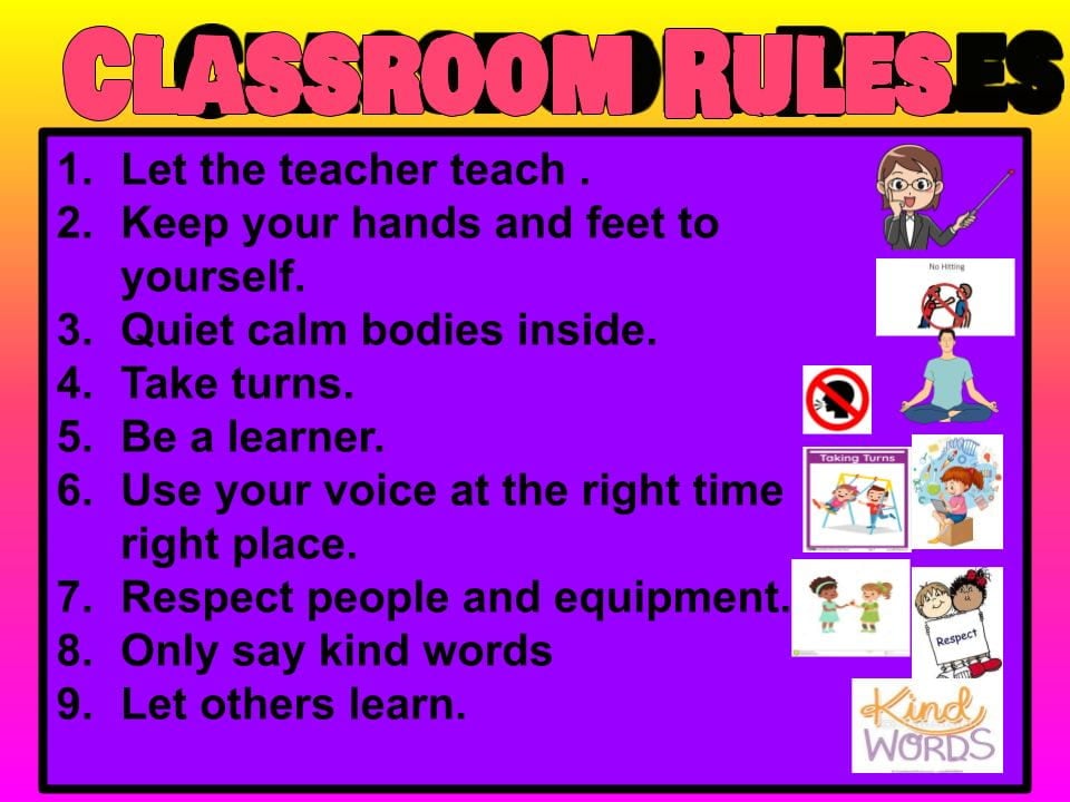 Classroom Rules – Rayne @ Panmure Bridge School